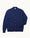 Our Inky blue 100% organic cotton Gradara cardigan - Picture 4 - Velasca